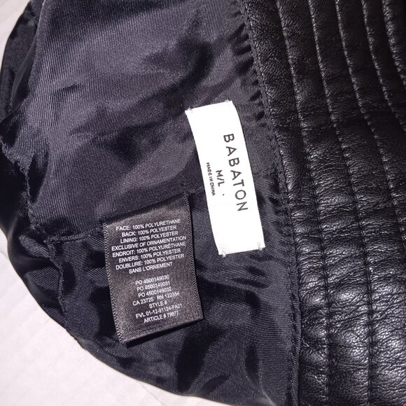 ARITIZIA BABATON FAUX LEATHER SANDRA BUCKET HAT SIZE M/L - Picture 10 of 10